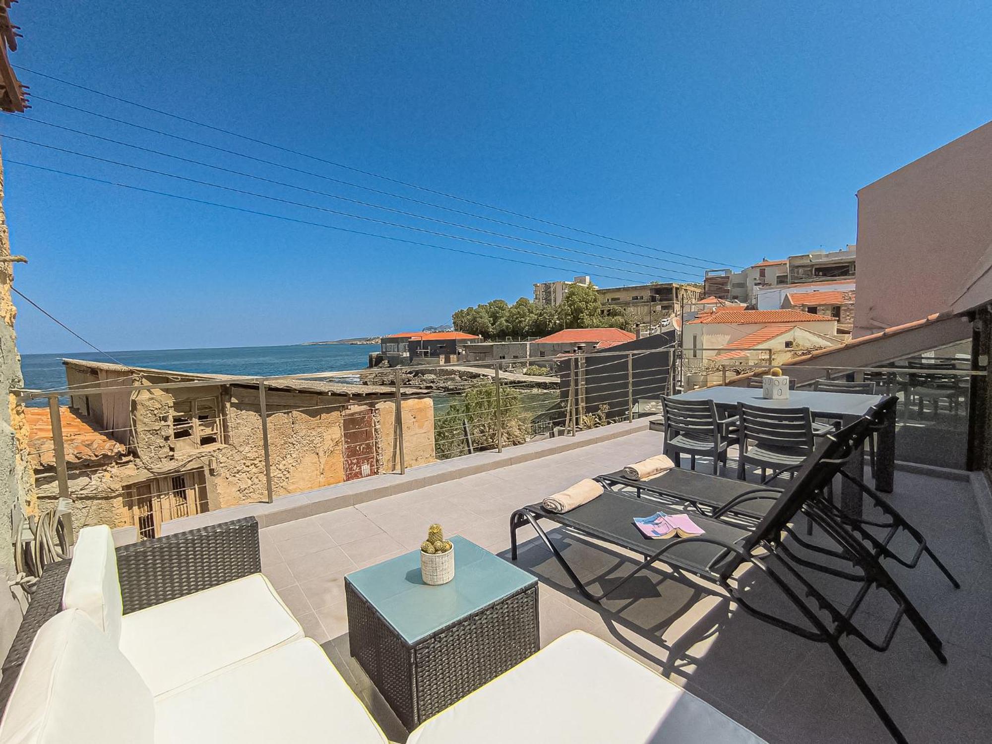 Charming Old Tannery House With Spacious Veranda And Stunning Sea View! Chania  Exterior photo